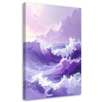 LEINWANDBILD Natur und Botanik 30x45cm - Lila, Textil (30/45cm) - Feeby