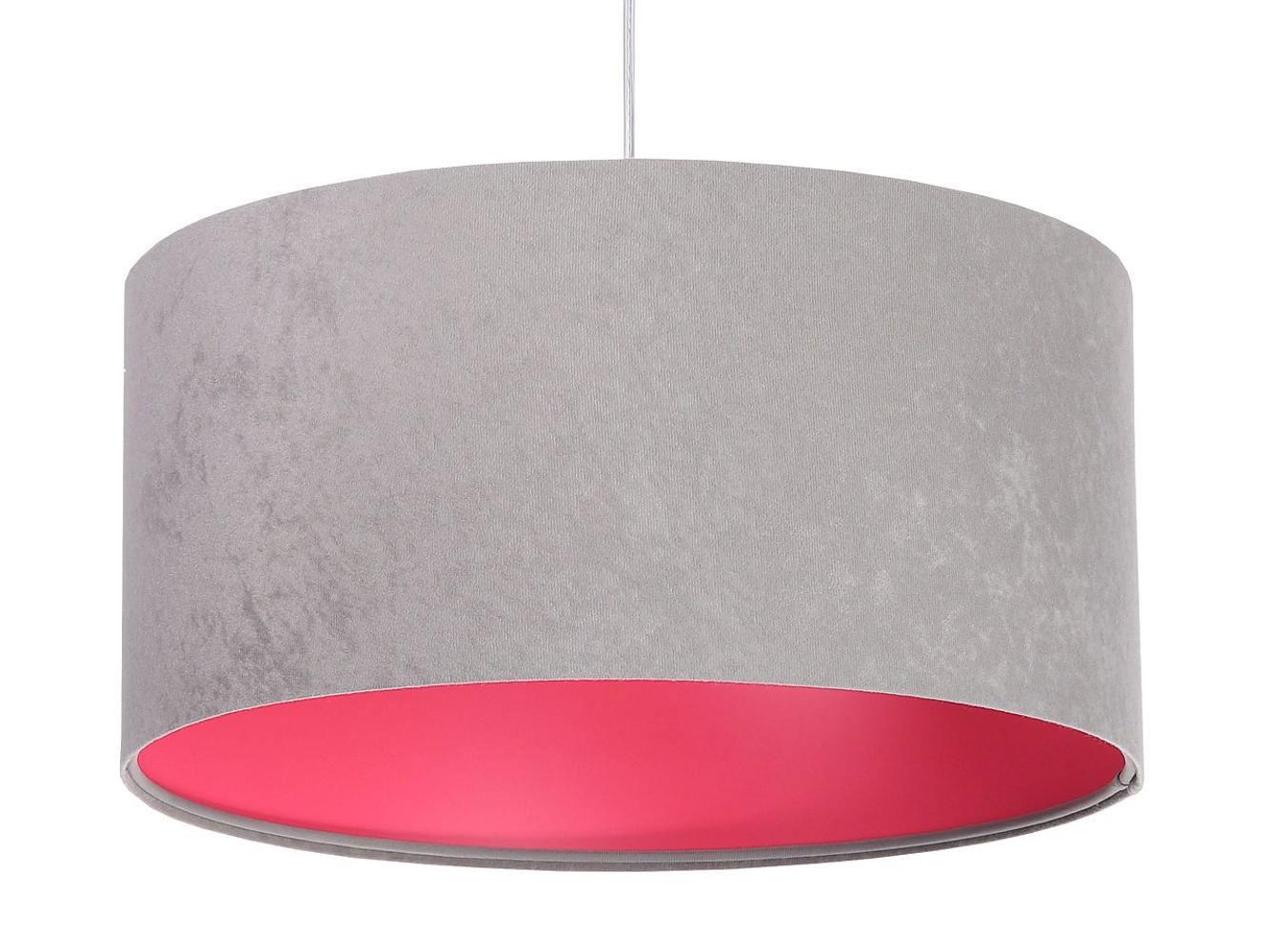 HÄNGELEUCHTE Grau 50/25 cm - Pink/Grau, Kunststoff (50/0.8/25cm) - ONZENO