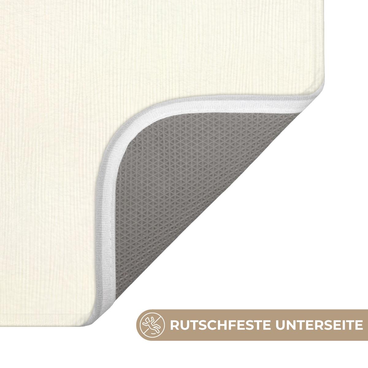 BADEMATTE Formen - Abstrakt - Farbenfroh 60x90 cm - Terracotta, Textil (60/90cm) - OnlyWow