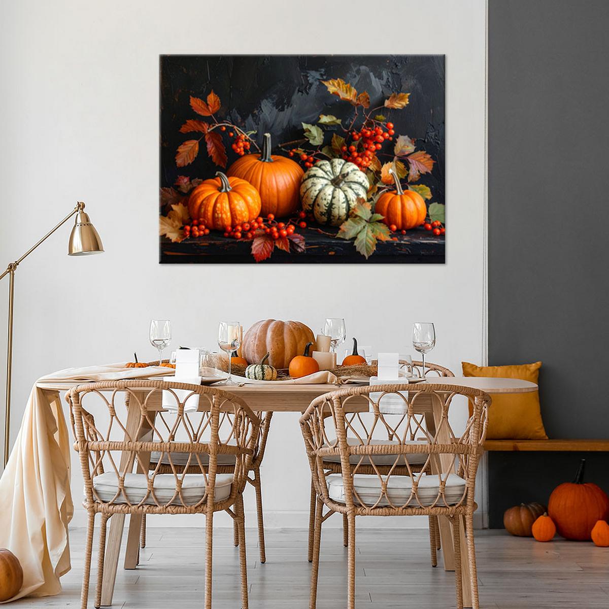 LEINWANDBILD Natur und Botanik 100x70cm - Orange, Textil (100/70cm) - Feeby