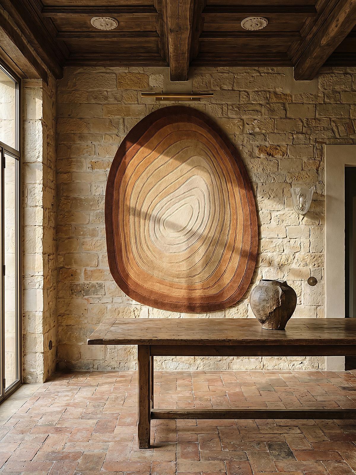 WOLLTEPPICH PARRET, mit Farbverlauf, Terrakotta, 200 x 290 cm - Orange, Textil (290/200cm) - KADIMA DESIGN