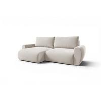 ECKSOFA Galan Mit Schlaffunktion - Weiß, Holzwerkstoff/Textil (253/153cm) - Fun Möbel