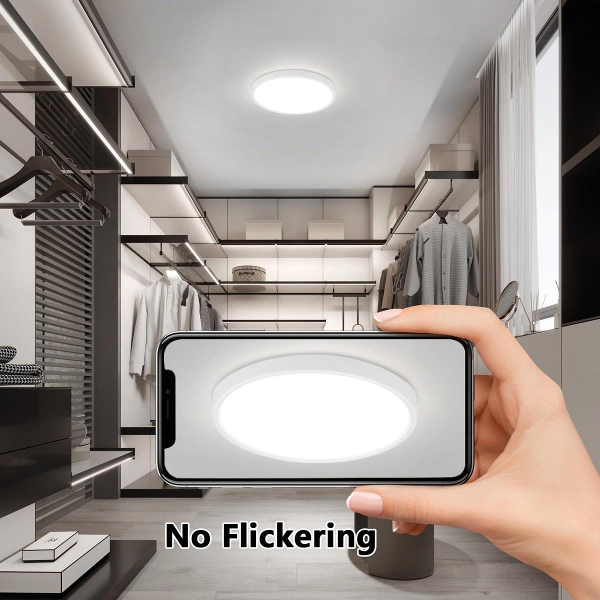 LED-DECKENLEUCHTE Helen 22/22/2.5cm - Weiß, Kunststoff (22/22/2.5cm) - ZMH