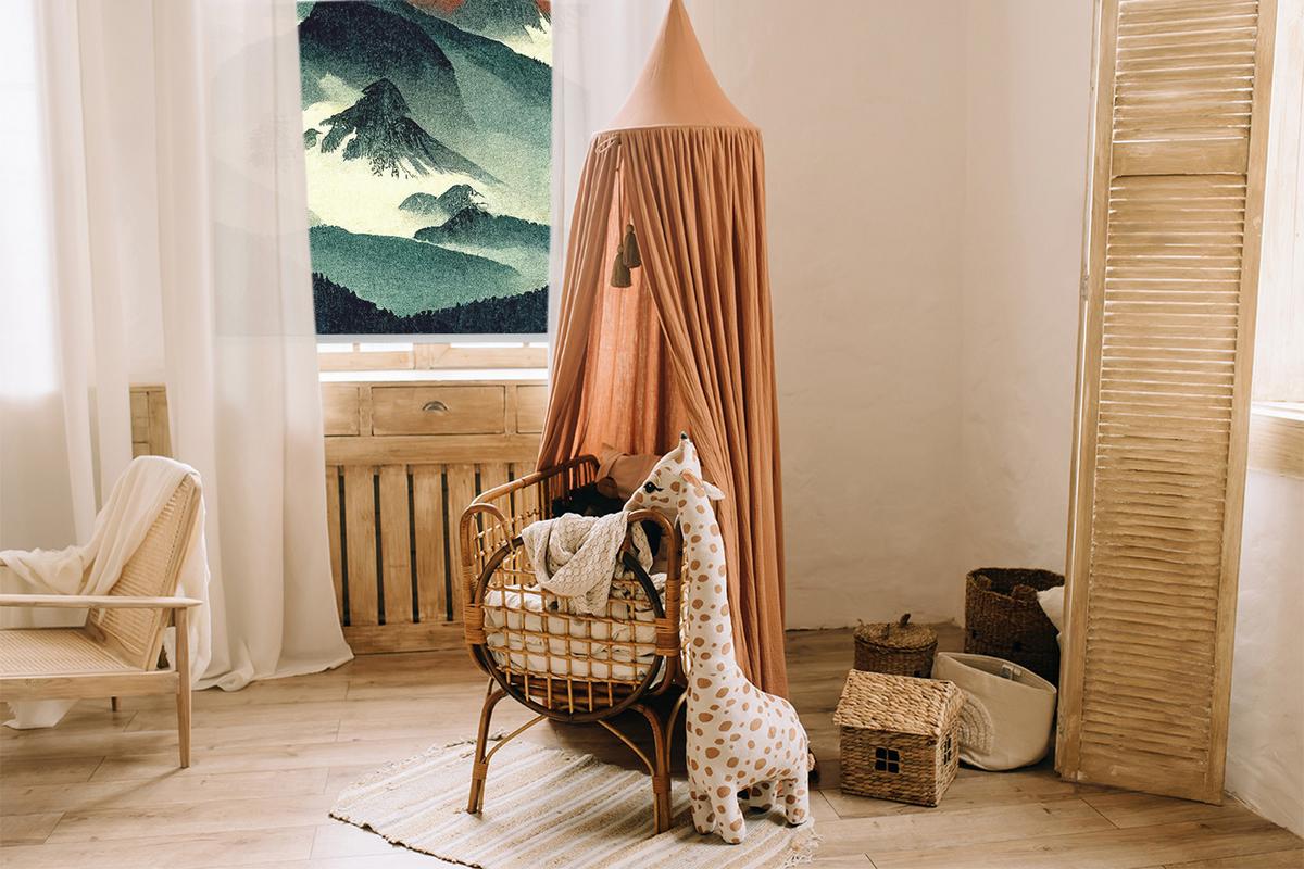 INNENROLLO - Fensterrollo - Rollo - 140x140 cm - Berge im Nebel - Grau, Kunststoff (140/140/0.5cm) - TULUP