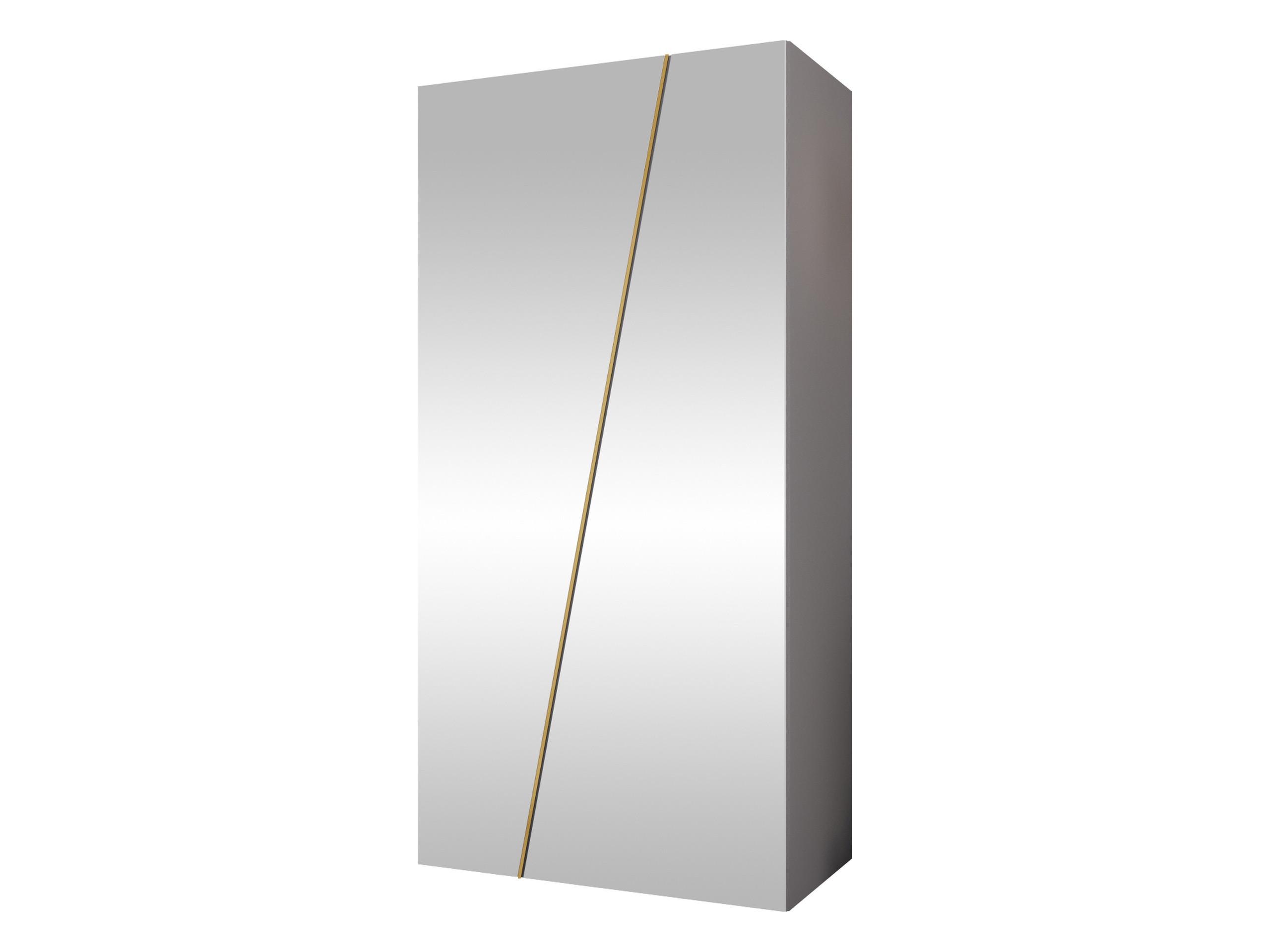 DREHTÜRENSCHRANK Zen 2L 100 cm - Goldfarben/Schwarz, Holzwerkstoff/Kunststoff (100/202/50cm) - MIRJAN24