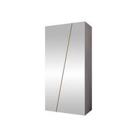 DREHTÜRENSCHRANK Zen 2L 100 cm - Goldfarben/Schwarz, Holzwerkstoff/Kunststoff (100/202/50cm) - MIRJAN24