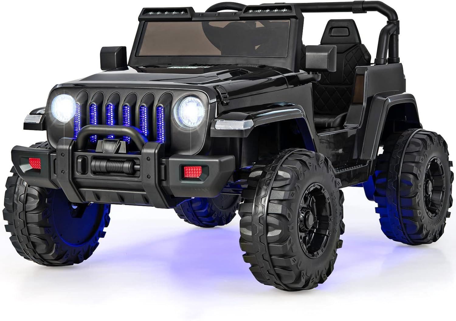 ELEKTROAUTO 12V Kinder Schwarz - Schwarz, Kunststoff (112/67/72cm) - COSTWAY