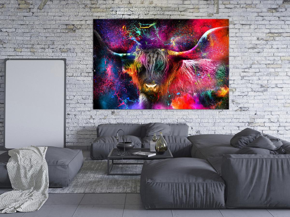 KUNSTDRUCK Bunt 120/80 cm - Multicolor, Textil (120/80cm) - KUNSTLOFT