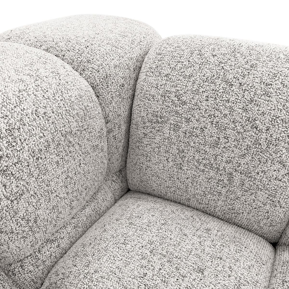 SOFA 3-sitzer Blanche In Bluvel - Grün, Holzwerkstoff/Textil (240/70/96cm) - Fun Möbel
