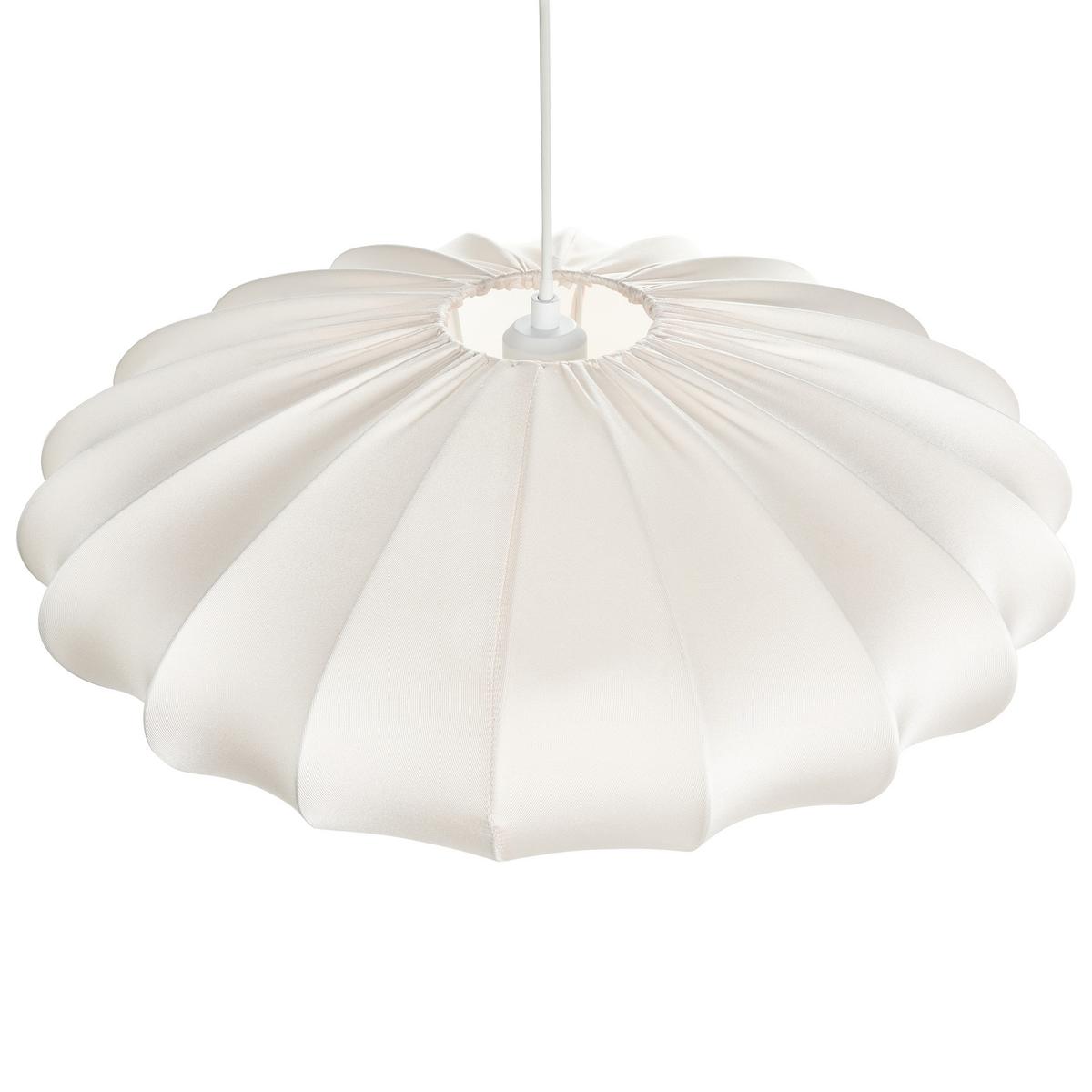 HÄNGELEUCHTE Cremeweiß Guacara - Creme, Textil (55/55/78cm) - Beliani