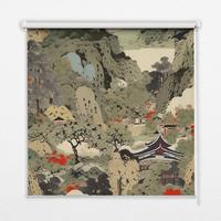 INNENROLLO - Fensterrollo - Rollo - 140x140 cm - Berg - Braun, Kunststoff (140/140/0.5cm) - TULUP