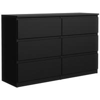KOMMODE Schwarz 139/79/39 - Schwarz, Holzwerkstoff (139/79/39cm) - RAUMHIRSCH FURNITURE