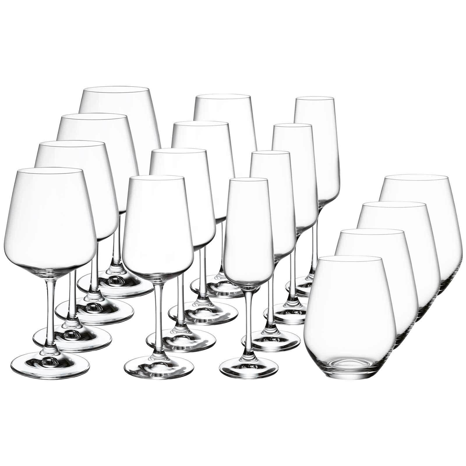 GLÄSER SET Ovid transparent 16-tlg. - Transparent, Glas - Villeroy & Boch