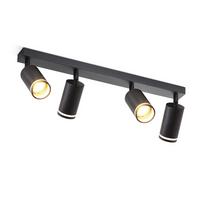 STRAHLER Empathie 4-flammig 58/5/17 cm - Schwarz, Metall (58/5/17cm) - ZMH