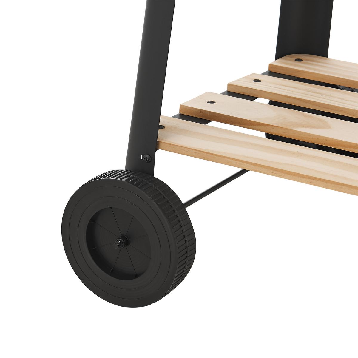 GRILLWAGEN Ari - Schwarz, Metall (86/78/30cm) - casa.pro