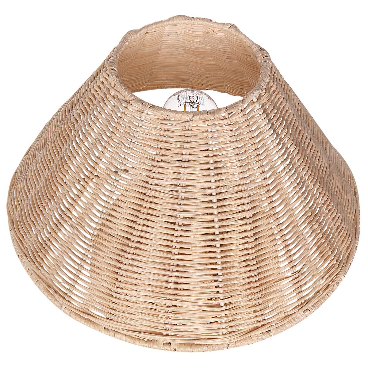 TISCHLEUCHTE Naturfarben Cinder - Naturfarben, Naturmaterialien (30/30/31cm) - Beliani