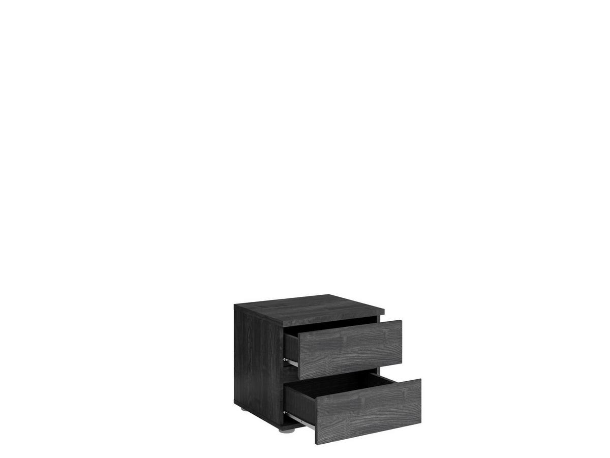 NACHTTISCHE Portland Esche Schwarz 47/43/41 - Schwarz, Holzwerkstoff (47/43/41cm) - RAUMHIRSCH FURNITURE