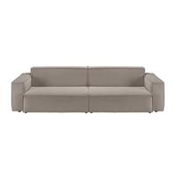SOFA SAMU Grau Cord - Schwarz/Grau, Textil (266/72/106cm) - KAWOLA