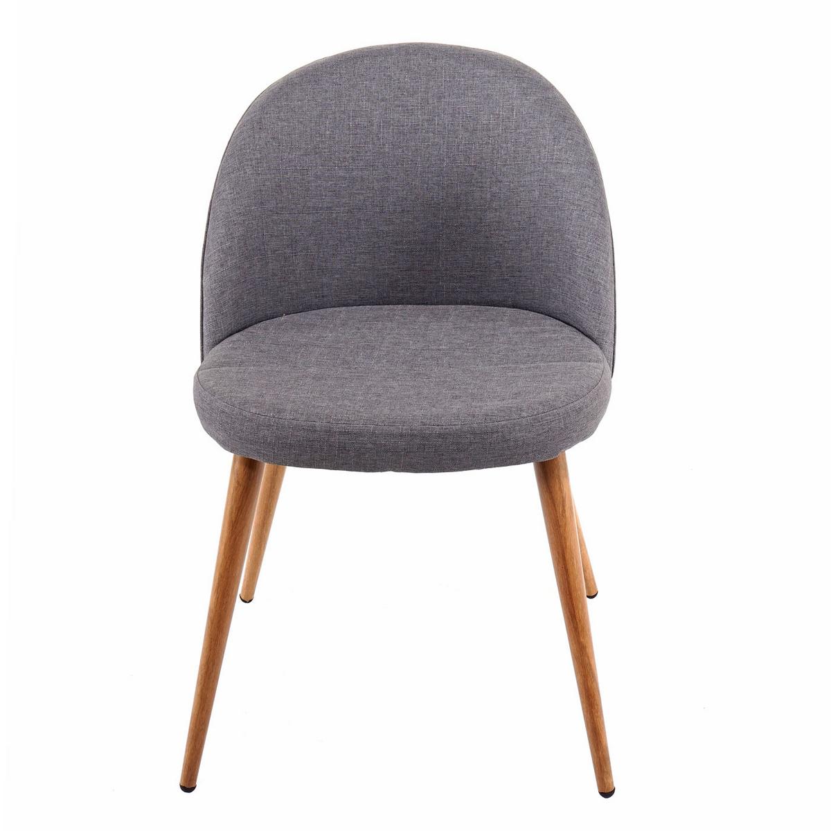 ESSZIMMERSTUHL Grau 6er-Set - Dunkelgrau/Grau, Textil (48/77/46cm) - MCW