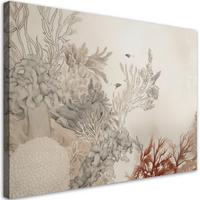 KUNSTDRUCK Beige 120/80 cm - Beige, Textil (120/80cm) - KUNSTLOFT
