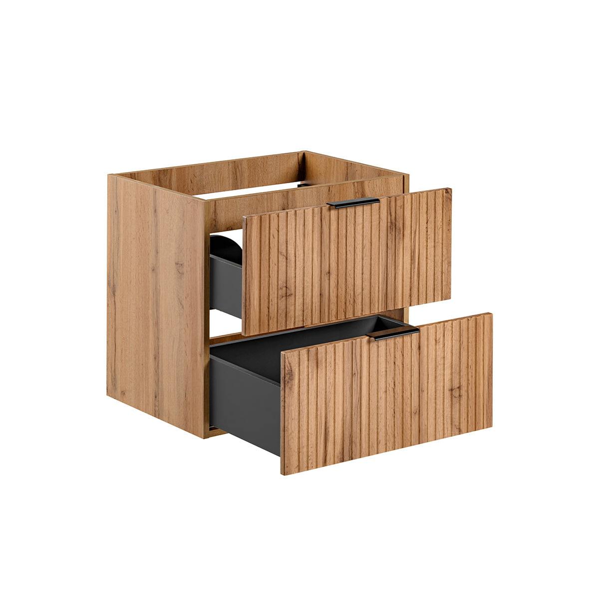 WASCHTISCHUNTERSCHRANK 60.2cm Adriel Holz - Braun, Holzwerkstoff (60.2/57/46cm) - Petits-meubles