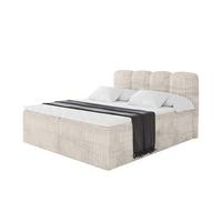 BOXBETT mit Matratze H4 - NINA - 180x200 cm - Creme - Creme, Holzwerkstoff (180/200cm) - ALTDECOR
