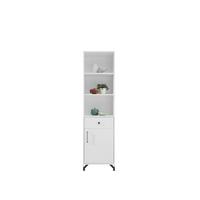 BÜCHERREGAL LANZA 50x40x190 cm, Regal Weiß - Weiß, Holzwerkstoff (50/190/40cm) - MASSENO