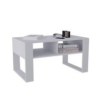 COUCHTISCH Holzwerkstoff rechteckig stabil Weiß 45/53,6/92cm - Weiß, Holzwerkstoff (53.6/92/45cm) - CraftPAK