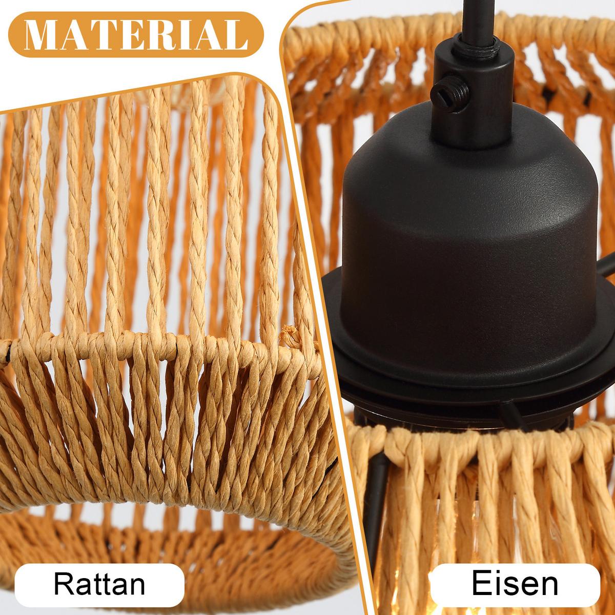 PENDELLEUCHTE Ulysses 30/30/150 cm - Braun, Metall (30/30/150cm) - ZMH