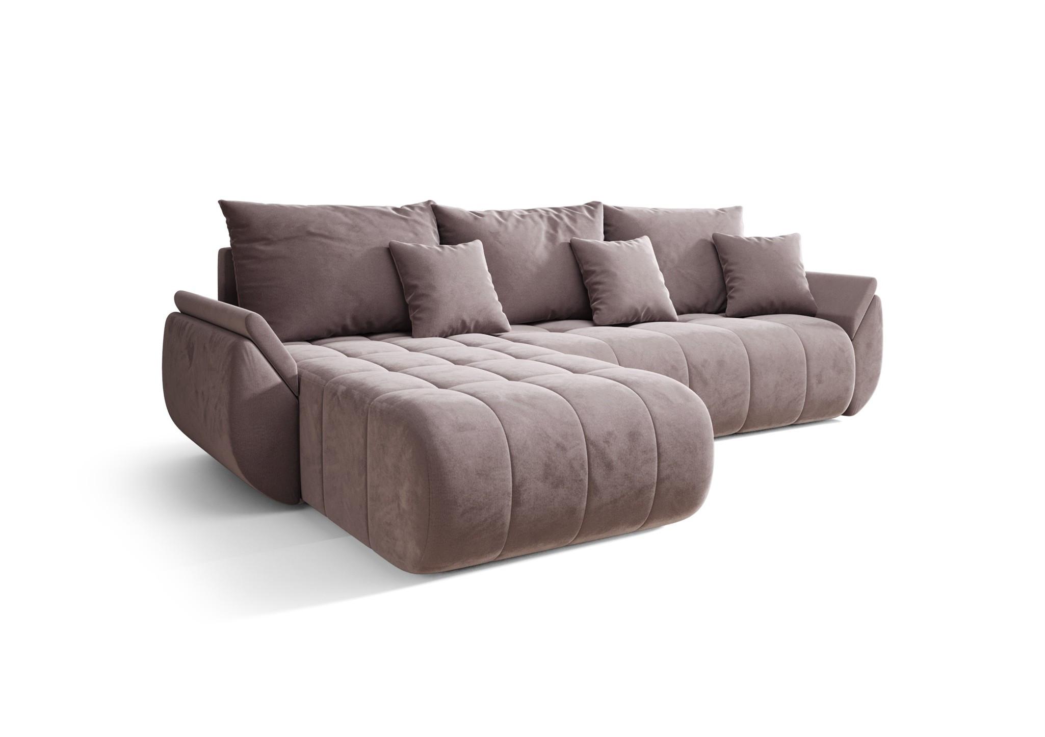 ECKSOFA Akita - Flieder, Holzwerkstoff/Textil (280/185cm) - Fun Möbel