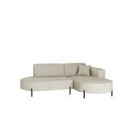 ECKSOFA Valencia Xs - Beige, Holzwerkstoff/Textil (236/165cm) - Fun Möbel