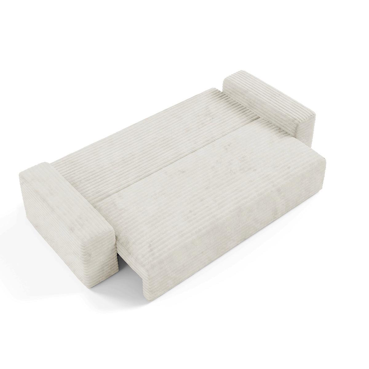 SOFA Fabio 3 Sitzplätze Weiß - Weiß, Holz (260/82/102cm) - Petits-meubles