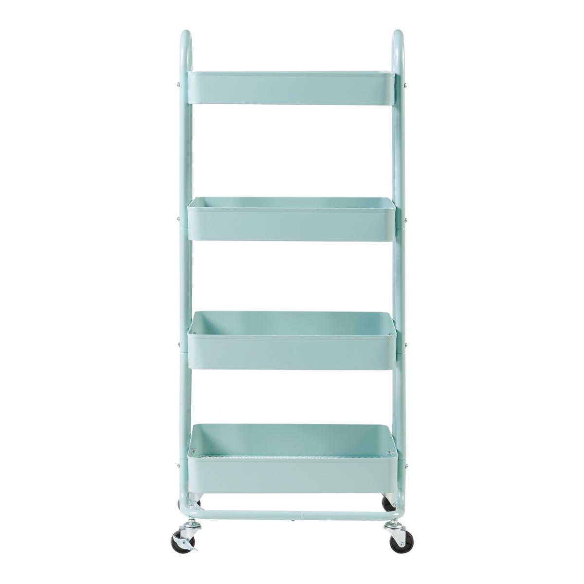 SERVIERWAGEN Pyhäntä - Mintgrün, Metall (46/103.5/35cm) - [en.casa]