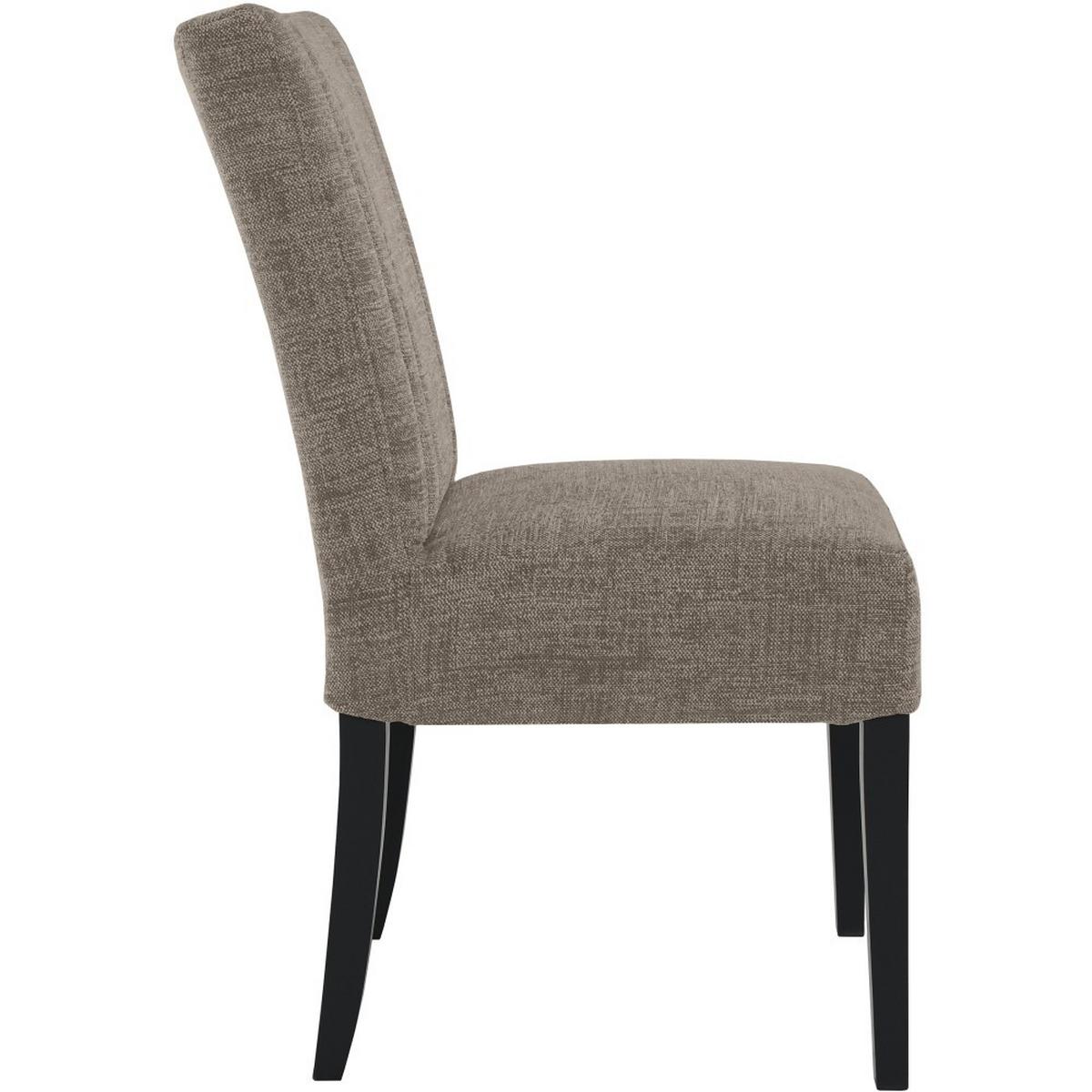 STUHL FREYA mit schwarzen Holzbeinen, Polsterstuhl, Hellbraun - Hellbraun/Schwarz, Holz (47/94/42cm) - Beautysofa