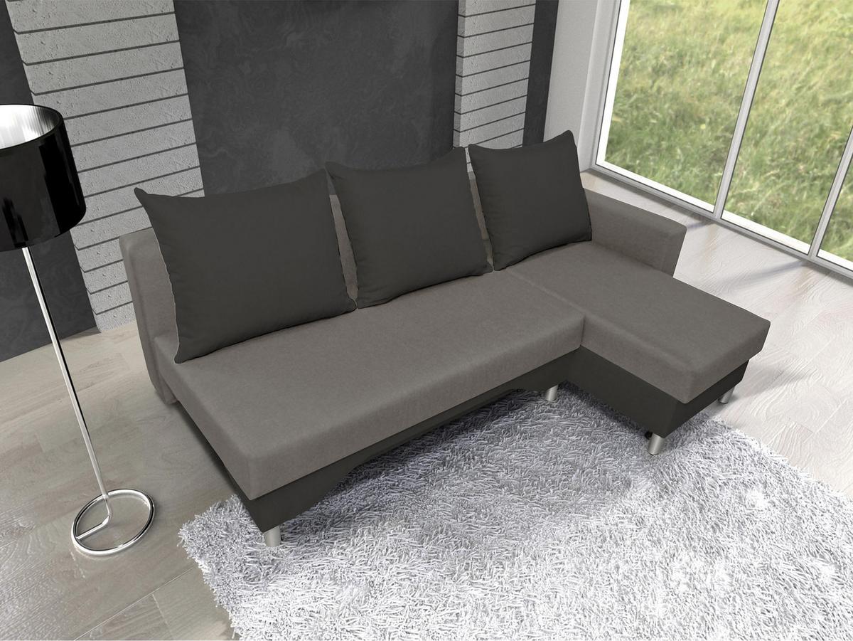 ECKSOFA Tom, Seite: Rechts - Grau, Holz/Kunststoff (215/133cm) - MIRJAN24