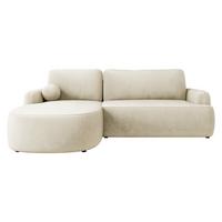 ECKSOFA Loridu, Seite: Links - Schwarz/Mokka, Holz/Kunststoff (250/174cm) - MIRJAN24