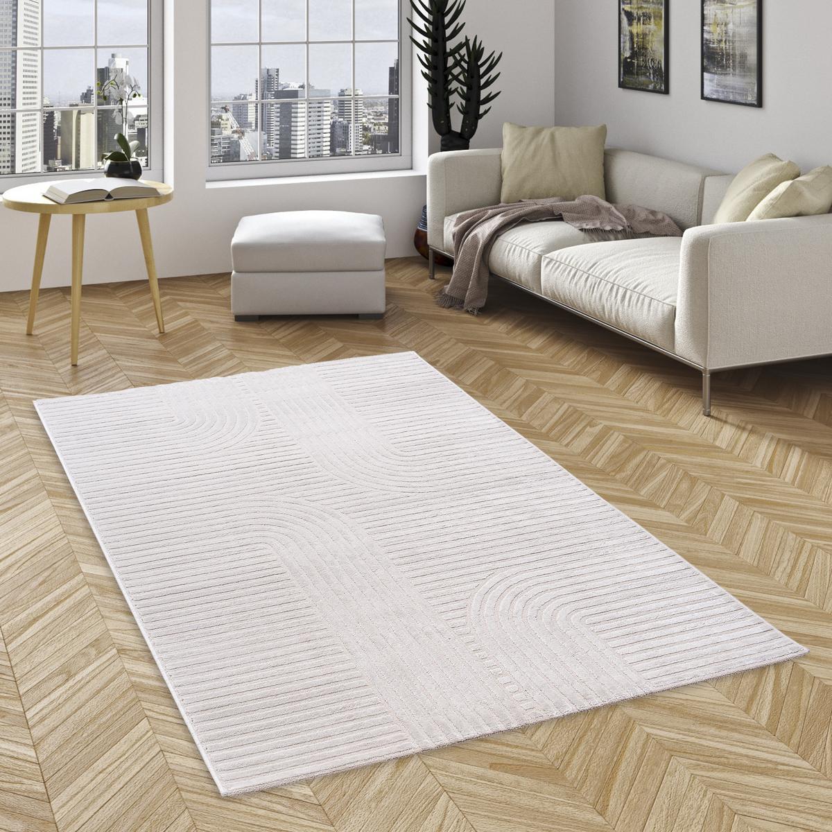 SOFT TEPPICH LUCIA - Creme, Textil (120/170cm) - Pergamon