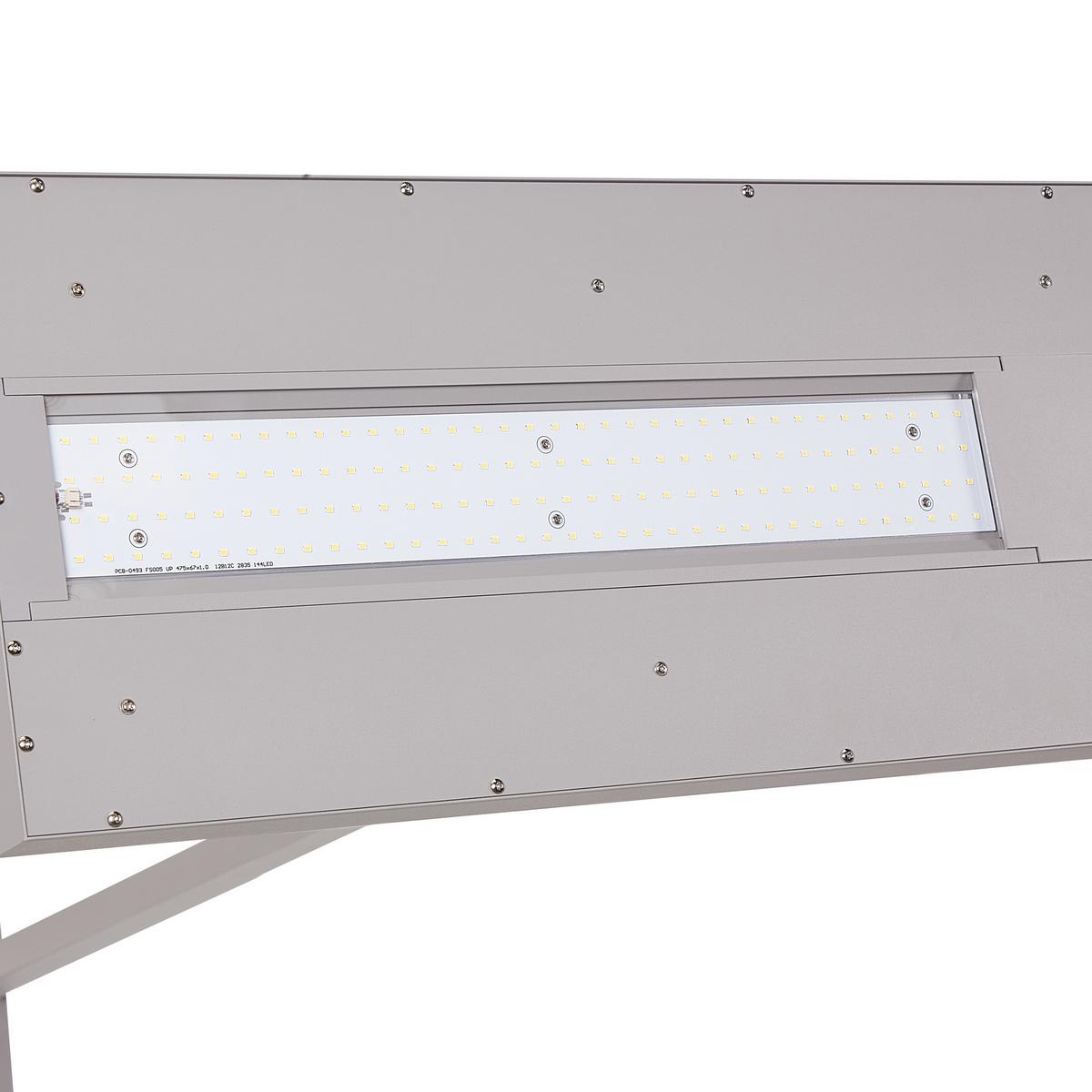 STEHLAMPE Taurus 61/29/197 cm - Silberfarben, Metall (61/29/197cm) - Beliani