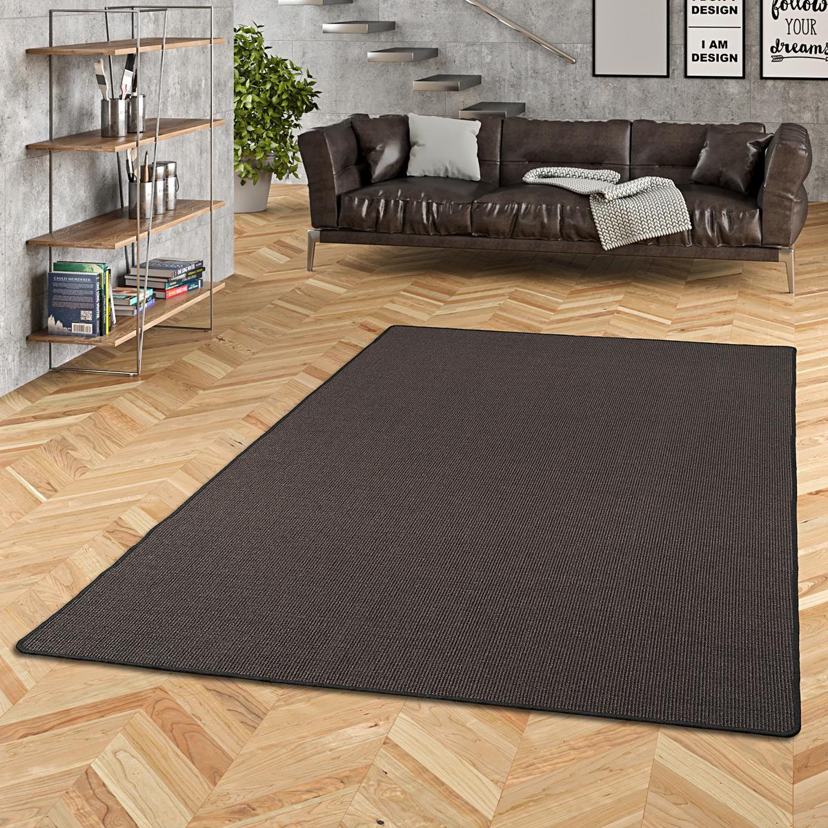 SISAL NATUR TEPPICH KLASSISCH - Schwarz, Textil (160/200cm) - Snapstyle