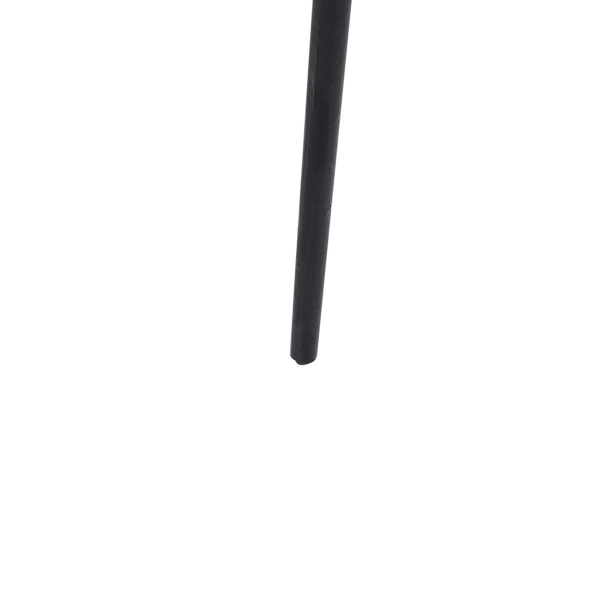 BEISTELLTISCH gold/schwarz Blattform 37 cm Pudur - Goldfarben/Schwarz, Metall (37/37/49cm) - Beliani