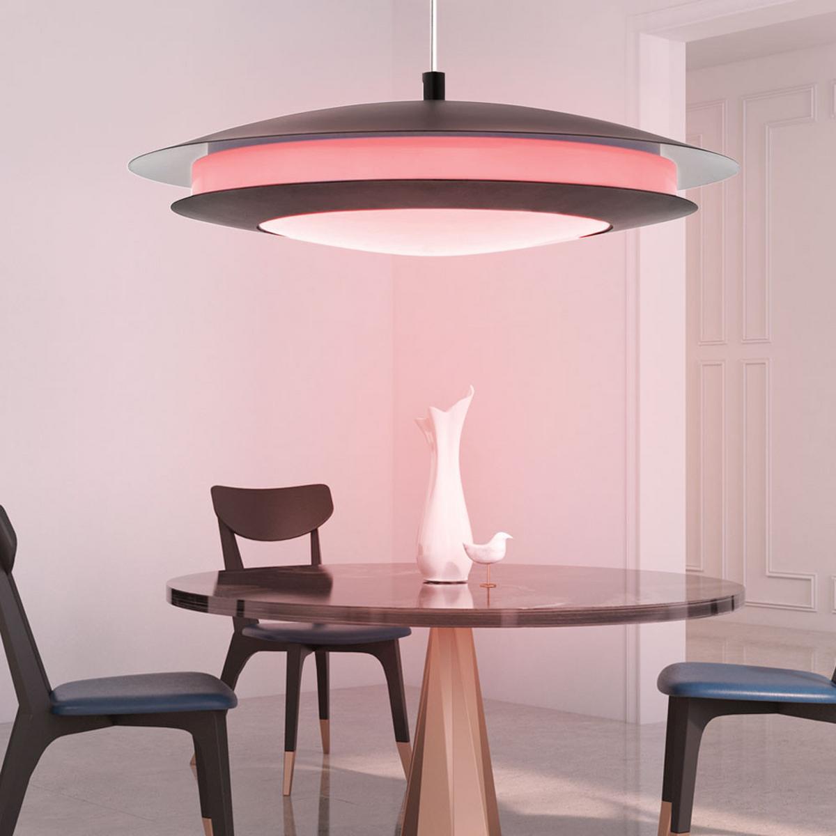 LED HÄNGELEUCHTE MONEVA-C Schwarz - Schwarz, Metall (48.5/48.5/150cm)
