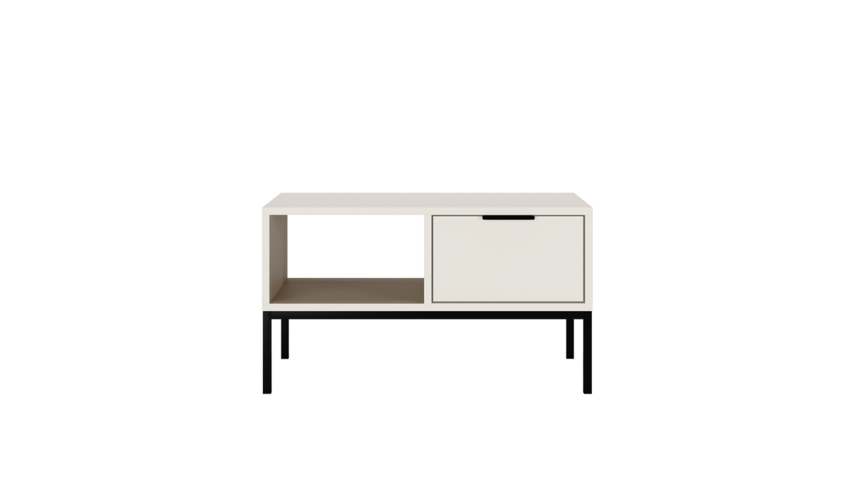 COUCHTISCH Austin 60/45/80 - Schwarz/Weiß, Holzwerkstoff (80/60/45cm) - RAUMHIRSCH FURNITURE