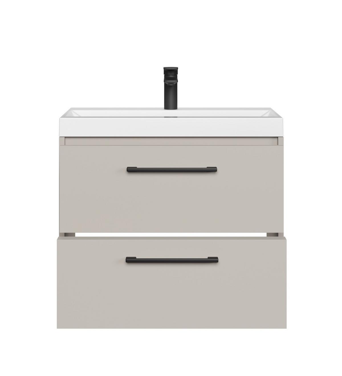 BADMÖBEL-SET Florence 2 Teile Cashmere - 60 x 35 x 51 cm - Kaschmir, Holz (60/51/35cm) - Badplaats