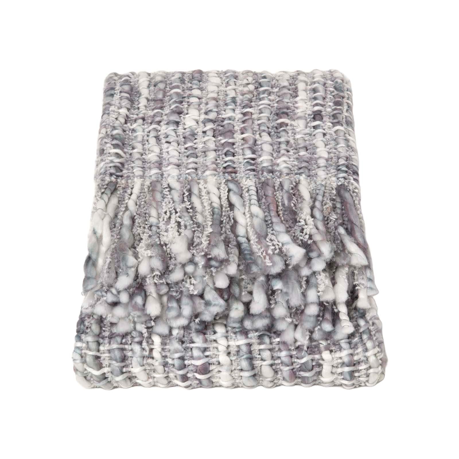 PLAID Ophelia 125/150 cm, meliert - Grau, Textil (125/150cm) - Homescapes