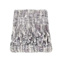 PLAID Ophelia 125/150 cm, meliert - Grau, Textil (125/150cm) - Homescapes