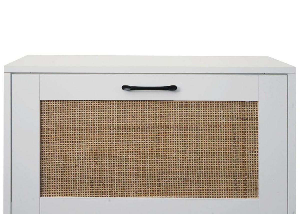 SCHUHSCHRANK Weiß - Weiß, Holz (63/126/24cm) - MCW