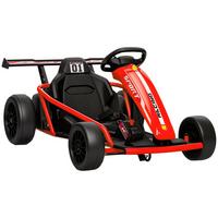 KINDER-ELEKTRO-GOKART 24 V 6-13km/h mit Musik und Hupe - Rot, Kunststoff (119/77/54cm) - AIYAPLAY