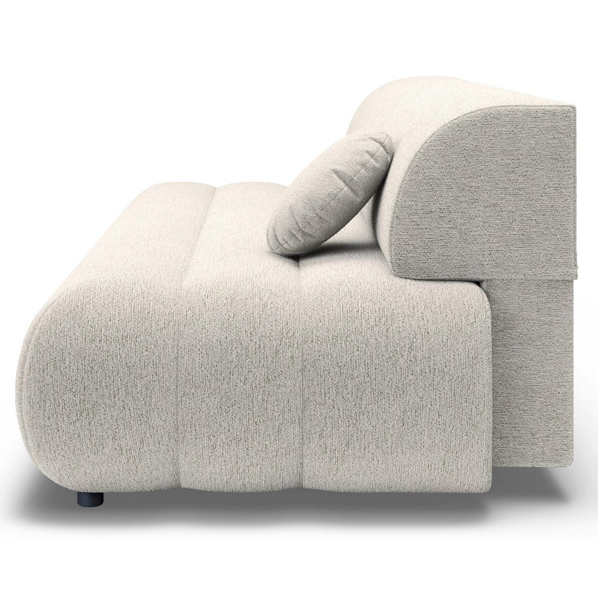 SCHLAFSOFA Arione 214 cm - Ecru/Schwarz, Kunststoff/Textil (214/74/104cm) - Selsey