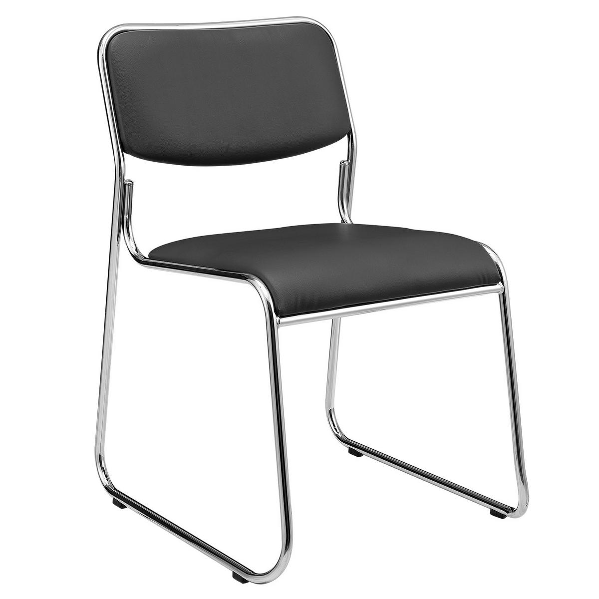 STUHL-SET 4 TLG. - Schwarz, Kunststoff/Metall (51/77/55cm) - pro.tec