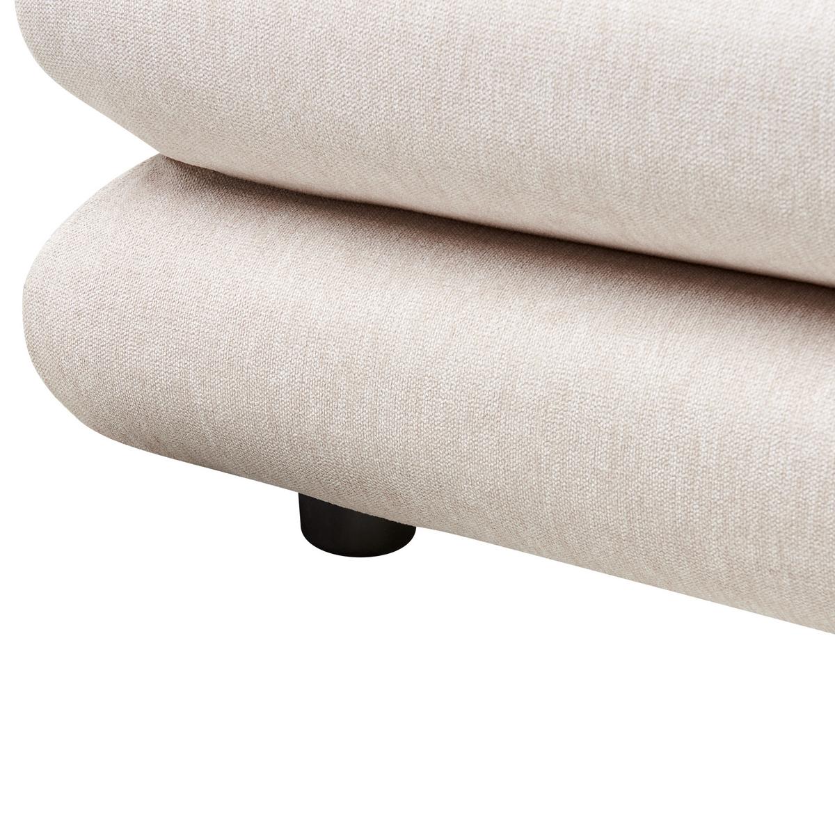 POLSTERBETT mit Lattenrost 180x200 cm Beige Lavardens - Beige, Textil (180/200cm) - Beliani